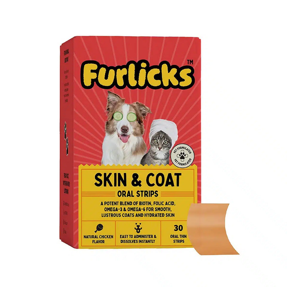 🔥LAST DAY SALE 28 % OFF🔥 Furlicks Skin & Coat Oral Supplement for Dogs & Cats ( pack of 20 )