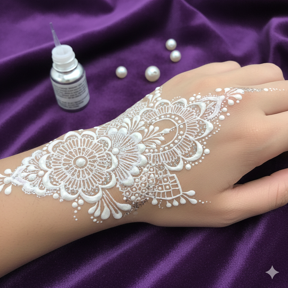 30+ White Mehndi Designs ( Pack OFF 2)