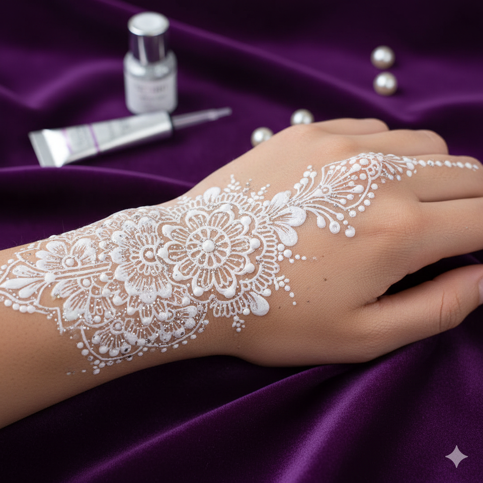 30+ White Mehndi Designs ( Pack OFF 2)