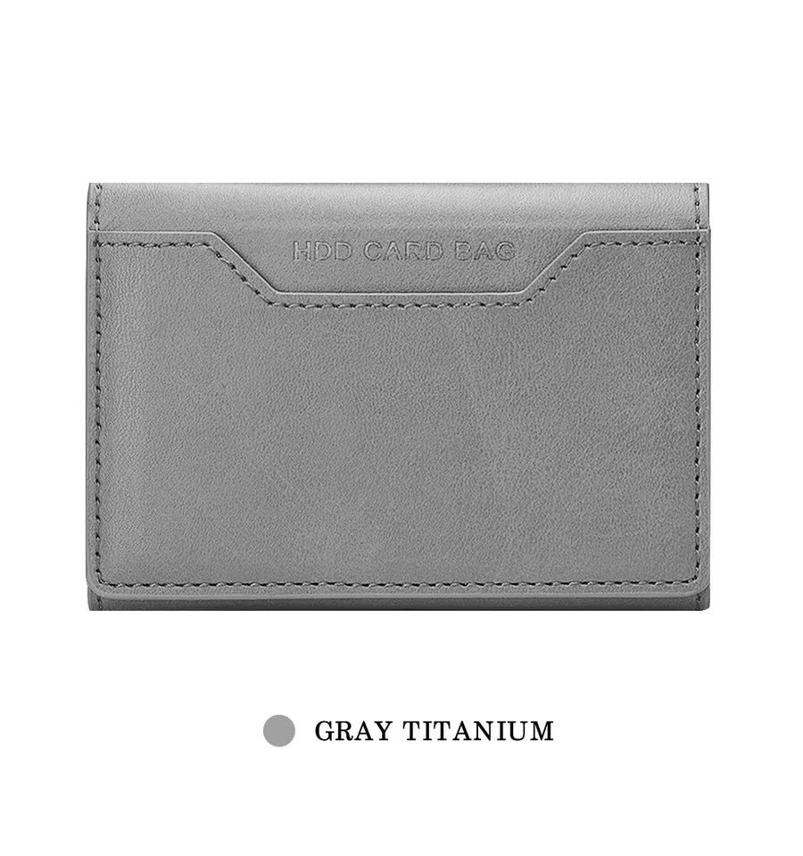 Leather MagSafe Foldable Wallet Card Holder and Stand