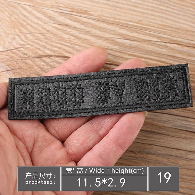 Iron-On Embroidered Patch Set -Pack of 10