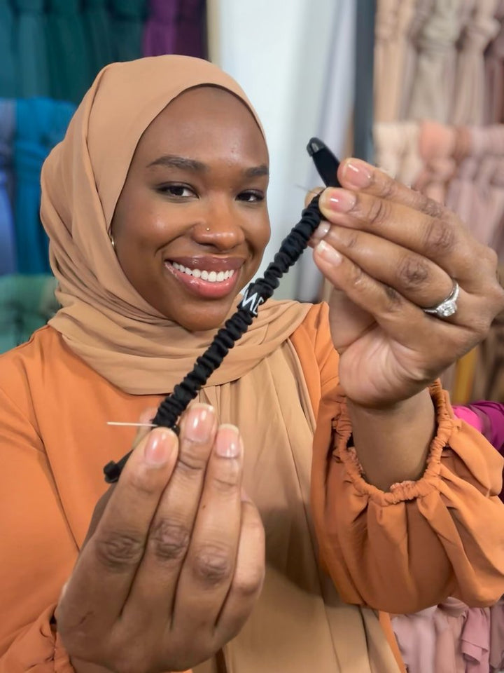 Stretchy Hijab With Double Pin