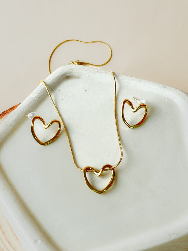 Valentine Special Heart Necklace Set