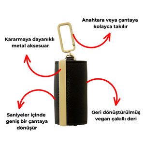 Foldable Keychain Tote Bag