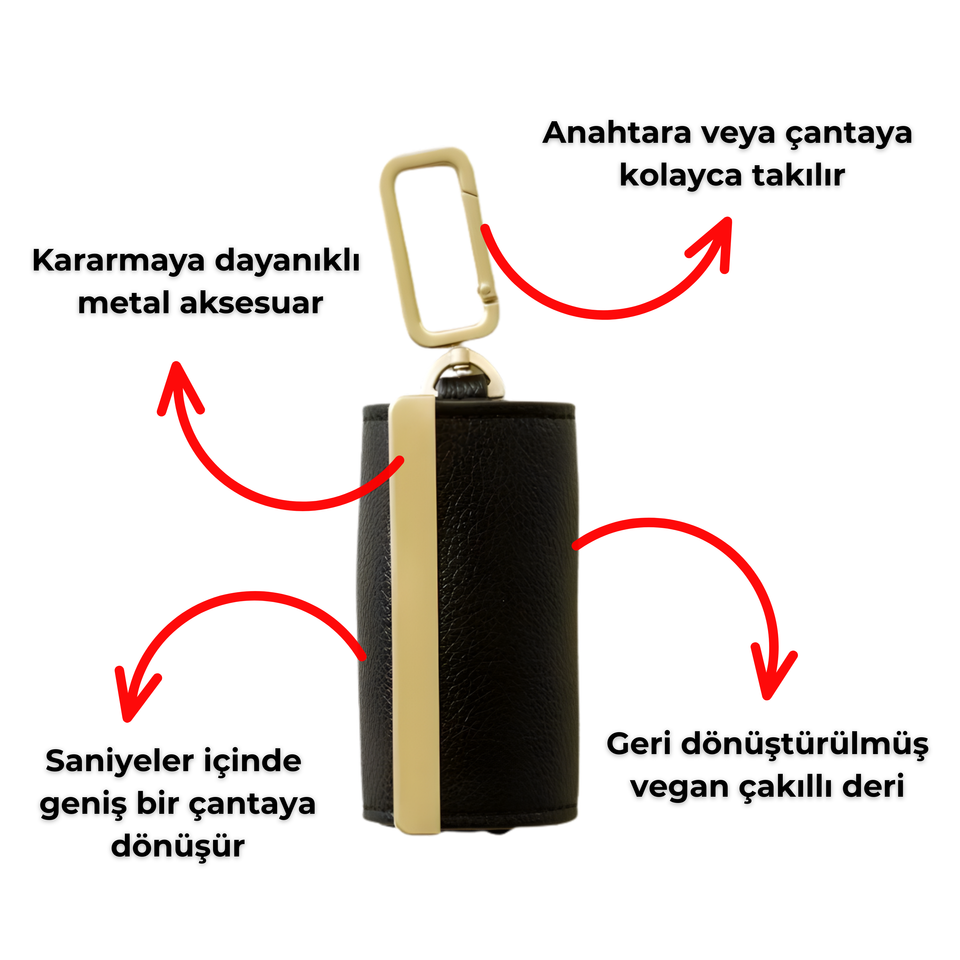 Foldable Keychain Tote Bag