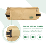 Anti-Theft Waist Bag And Ihram Belt | Beige
