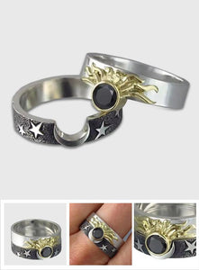 Star and Moon Ring Double Layer
