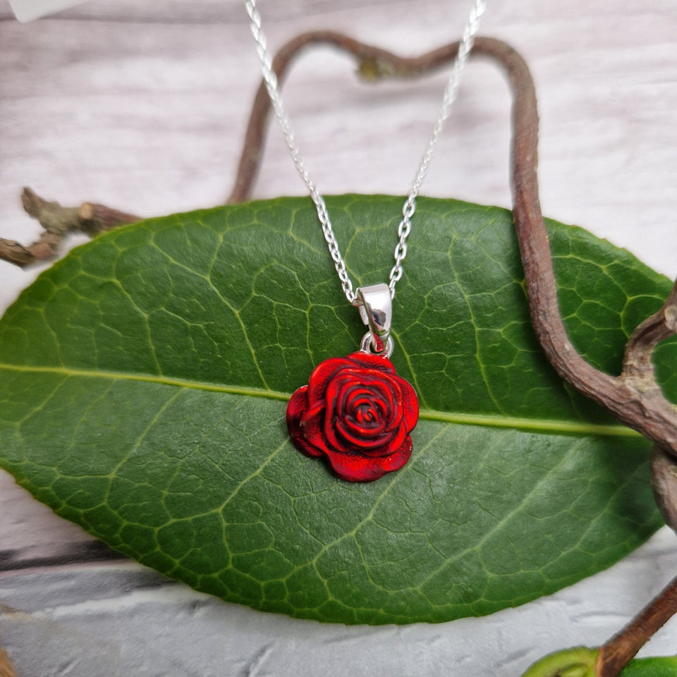 Red Rose Jewellery Set