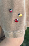 Multi Color Ladybug Pins- Pack of 4