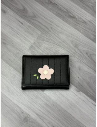 Korean Floral Trifold Wallet