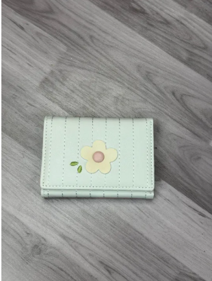 Korean Floral Trifold Wallet