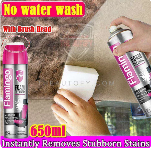 FLAMINGO Multi-Purpose Foam Leather & Engine Degreasering Cleaner