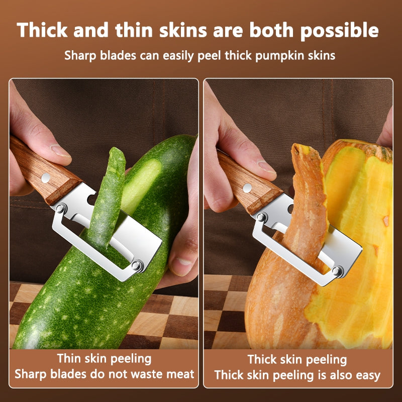 Premium Stainless Steel Multi-Functional Handheld Peeler (Pack of 2 )