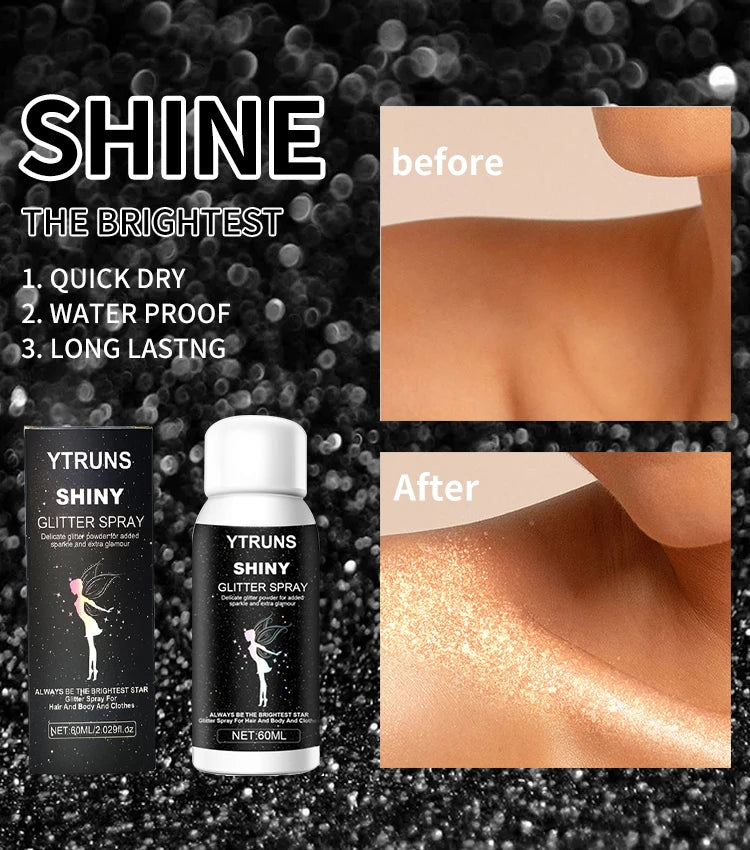 Glitter Spray for Hair and Body