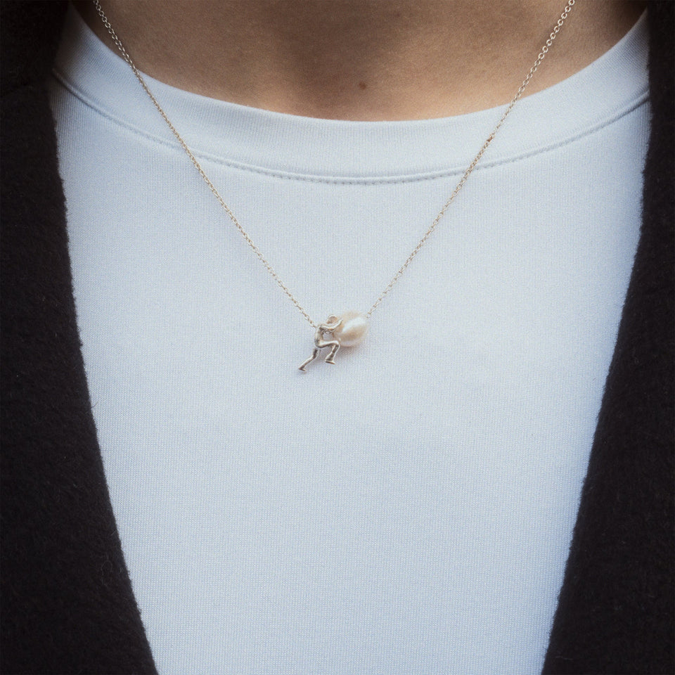 modern pearl  Necklace