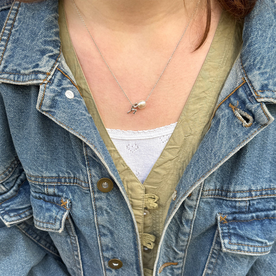 modern pearl  Necklace