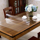 Clear Table Cover 1 mm PVC Tablecloth Waterproof Soft Glass 5x5 Feet