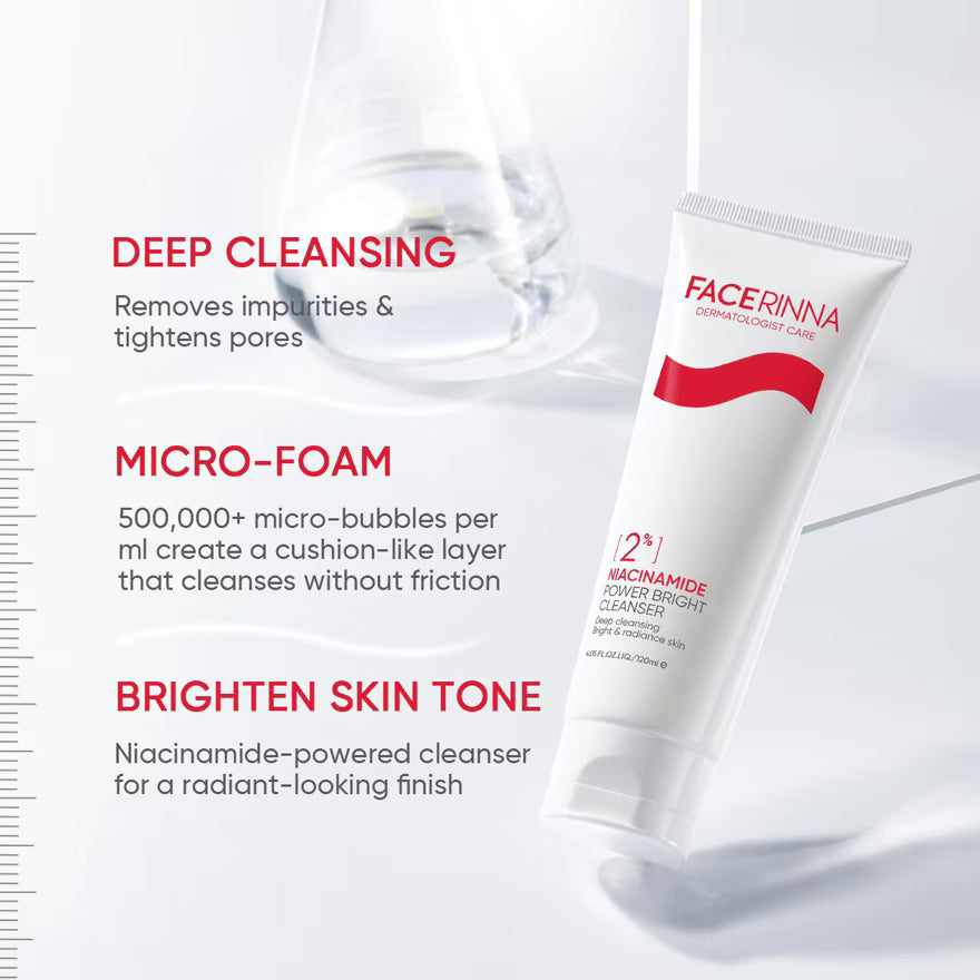 FACERINNA 2% Niacinamide Power Bright Cleanser