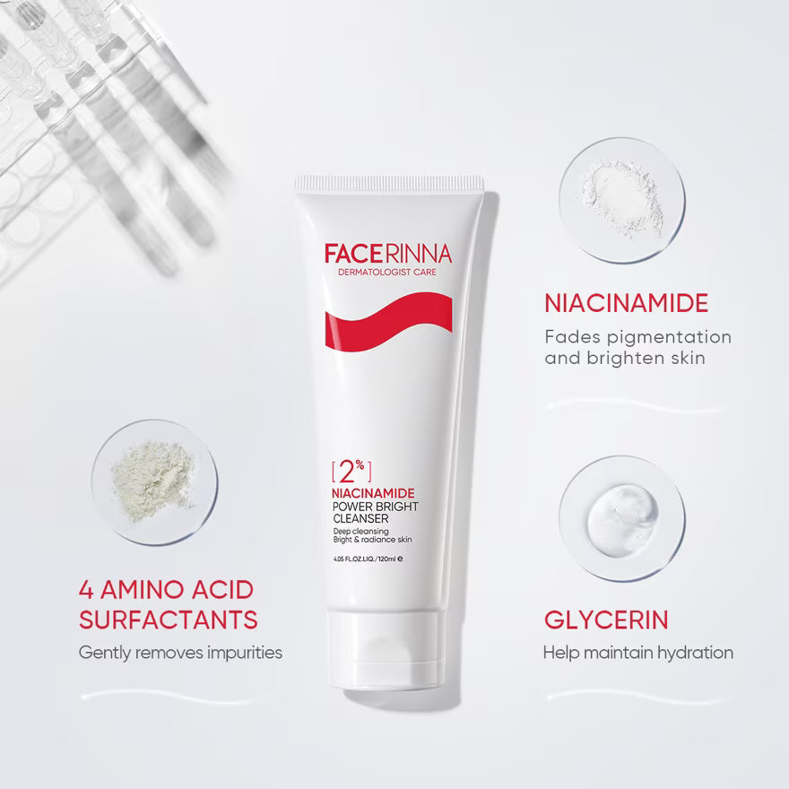 FACERINNA 2% Niacinamide Power Bright Cleanser