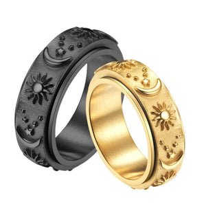 Star Moon Anxiety Relaxing Ring