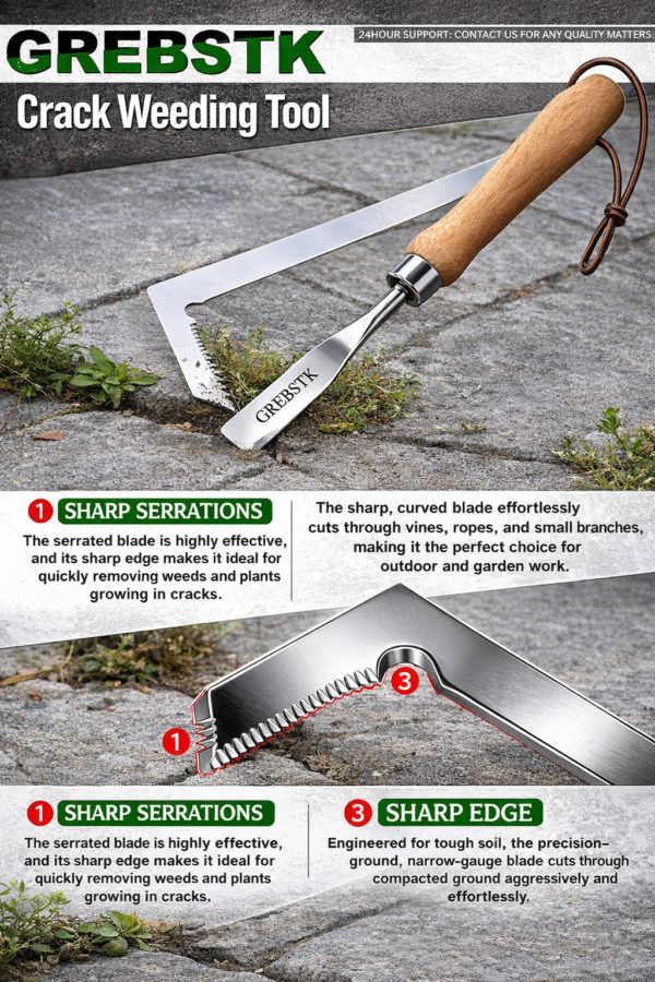 GREBSTK Crack Weeder Hand Rakes