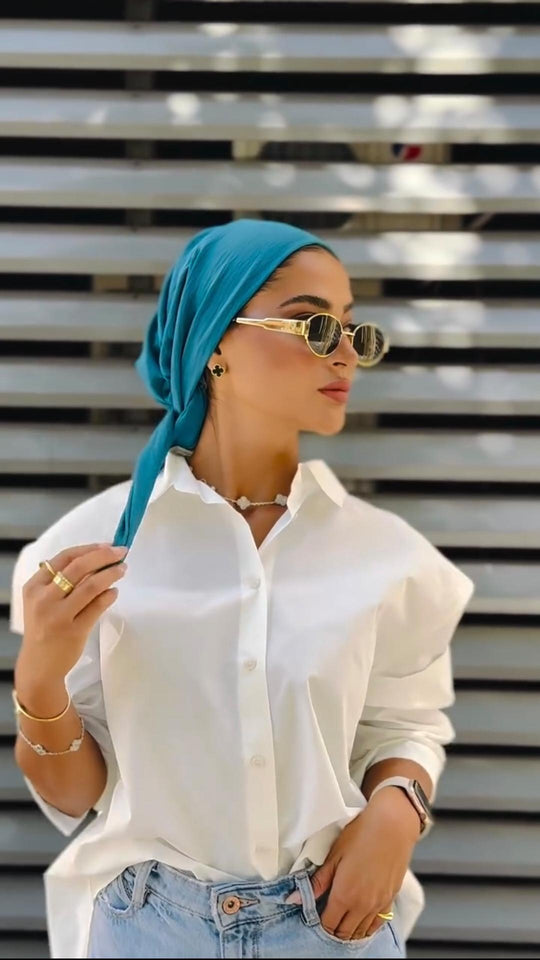 Instant Turban Hijab with Long Back Ties