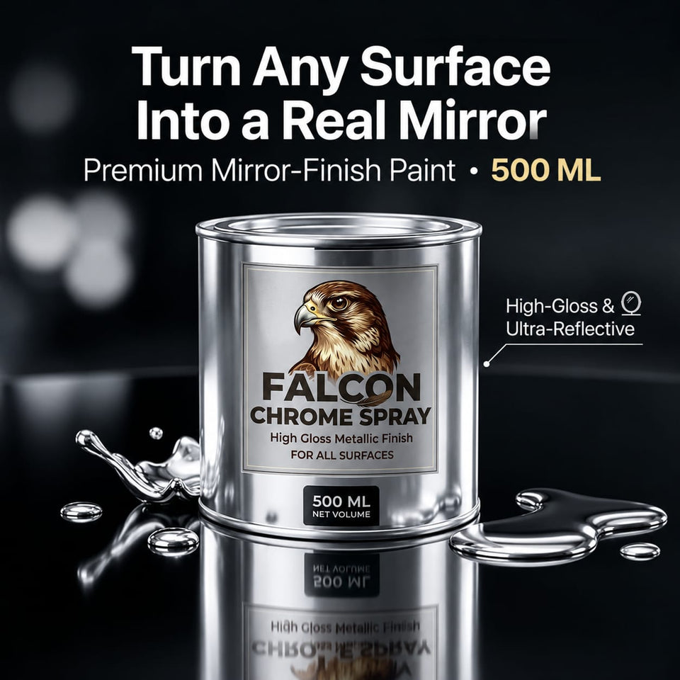Falcon Chrome Paint – Premium Ultra-Reflective Mirror Finish