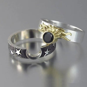 Star and Moon Ring Double Layer