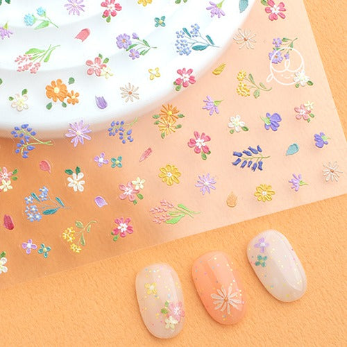Pastel Flower Nail Sticker