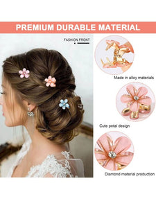 30 PCS Imitation Pearl Flower Clips