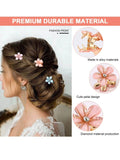 30 PCS Imitation Pearl Flower Clips