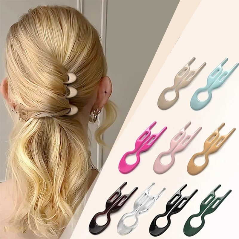 U-Shaped Hair Clip Barrettes Hairpins Woman Girls Ponytail