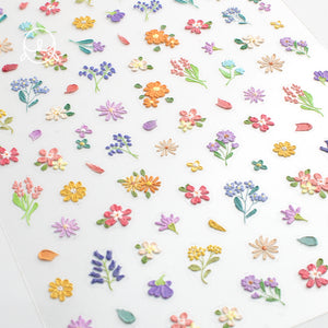 Pastel Flower Nail Sticker
