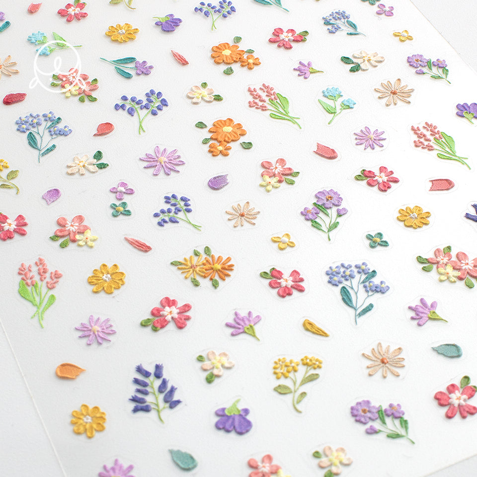 Pastel Flower Nail Sticker