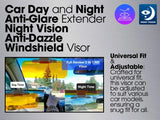 2 in 1 Car Anti-Glare Mirror Sun Visor Mirror Day and Night