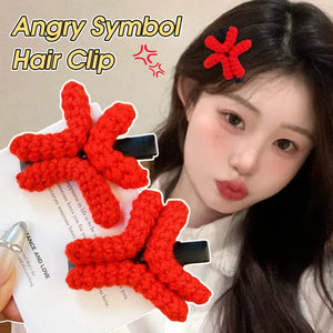 Cute Angry Expression Hairpin