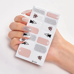 Different Design Gel Nail Stickers ( Pack of 36 Nails )