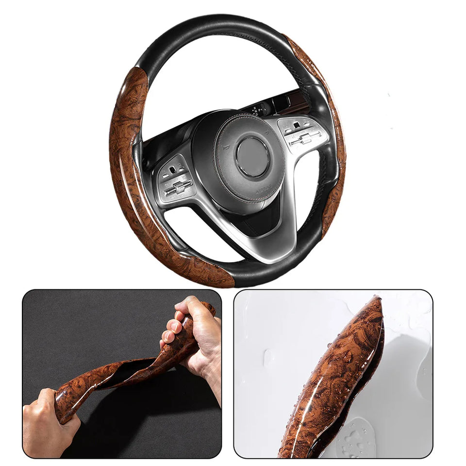 2 PCS Car Steering Wheel Cover