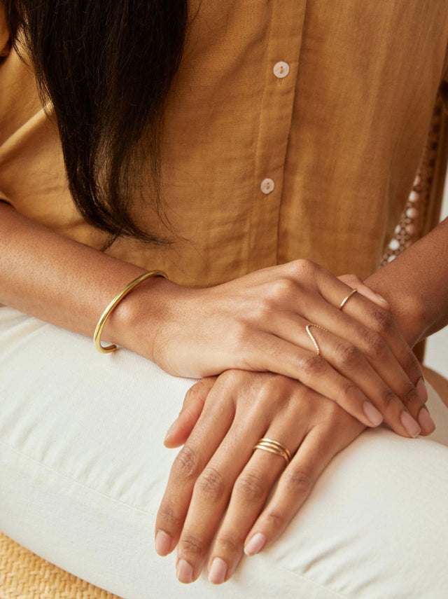 Golden Cuff Bobbie Bangles