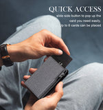 ✨ RFID Blocking Slim Pop-Up Card Holder Wallet