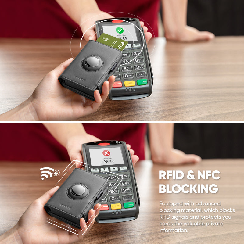 ✨ RFID Blocking Slim Pop-Up Card Holder Wallet