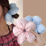 Korean Floral Design Elastic Satin Hairbands for Women