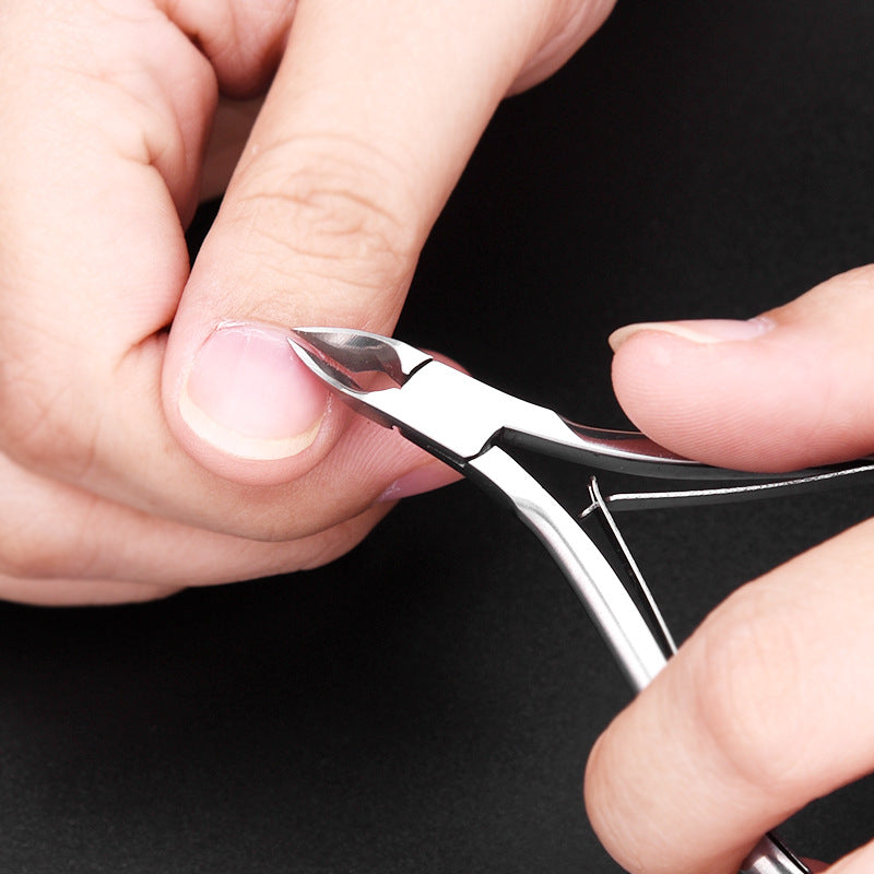 Stainless Steel Cuticle Nippers Double Spring Nail Plier