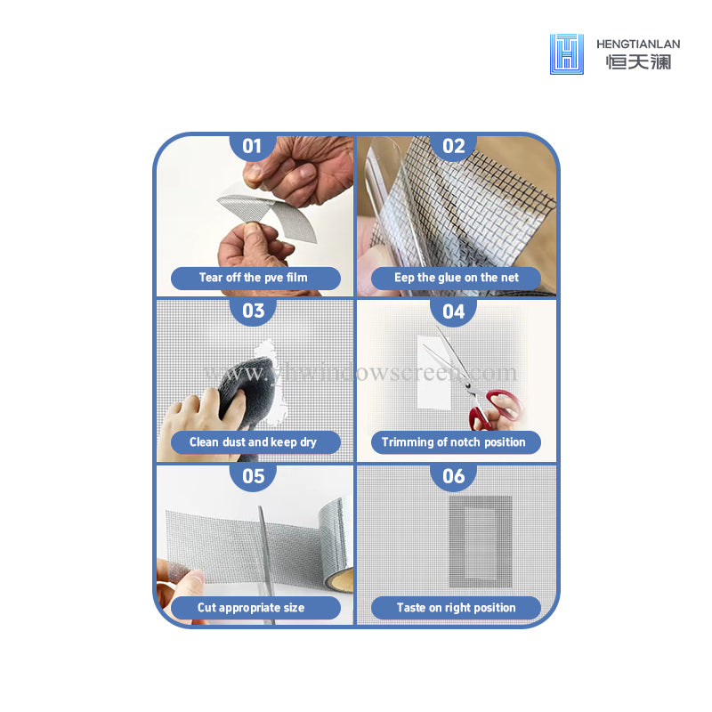 Strong Adhesive & Waterproof Window Screen Repair Kit