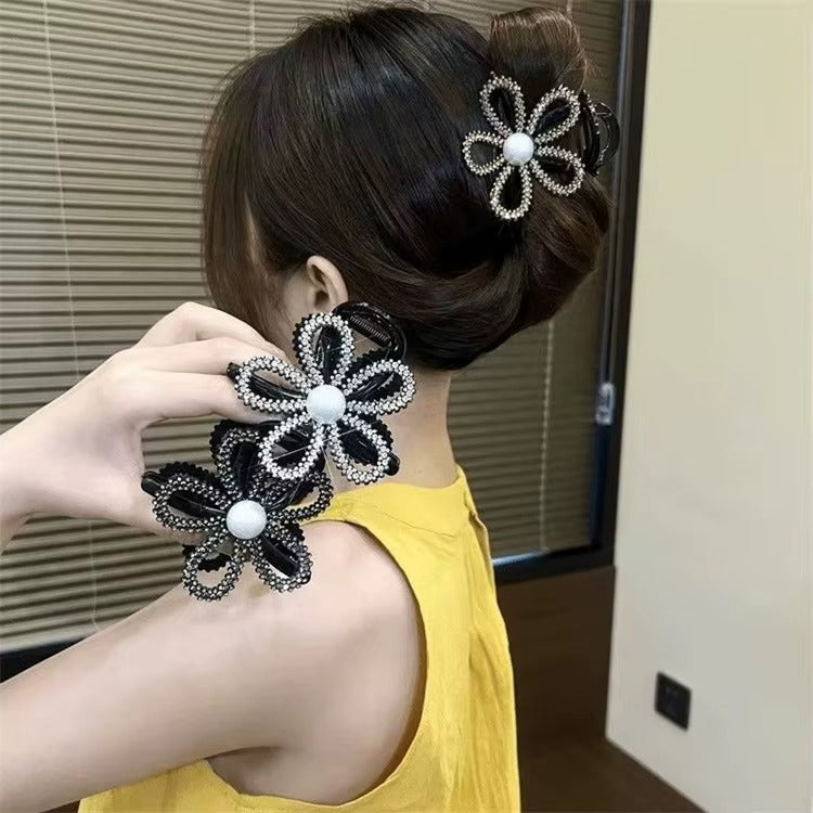 Flash Diamond Sunflower Hair Clip