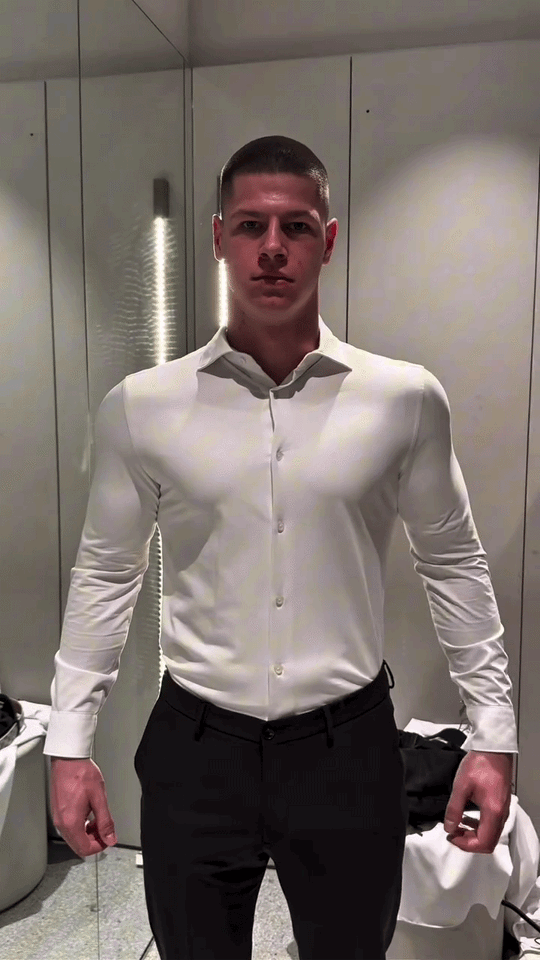 Men Shaper Muscle Chest Shoulders Padded Underwear Compression T-Shirts