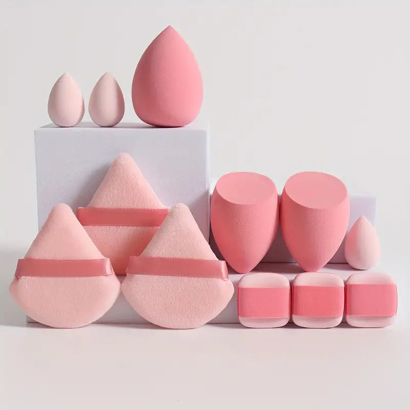 12-Piece Makeup Sponge Puff Set