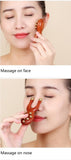 Wooden Facial Massage Tool with Brass Beads