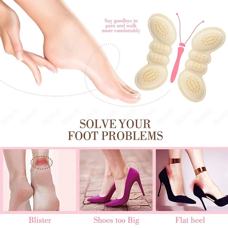 Comfy Fit Heels Cushioning Pads (4 pcs )
