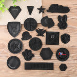 Iron-On Embroidered Patch Set -Pack of 10
